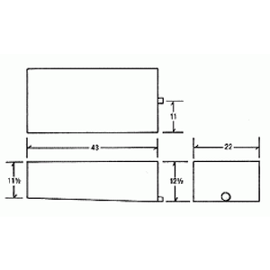 45 Gallon RV Holding Tank | R-75H