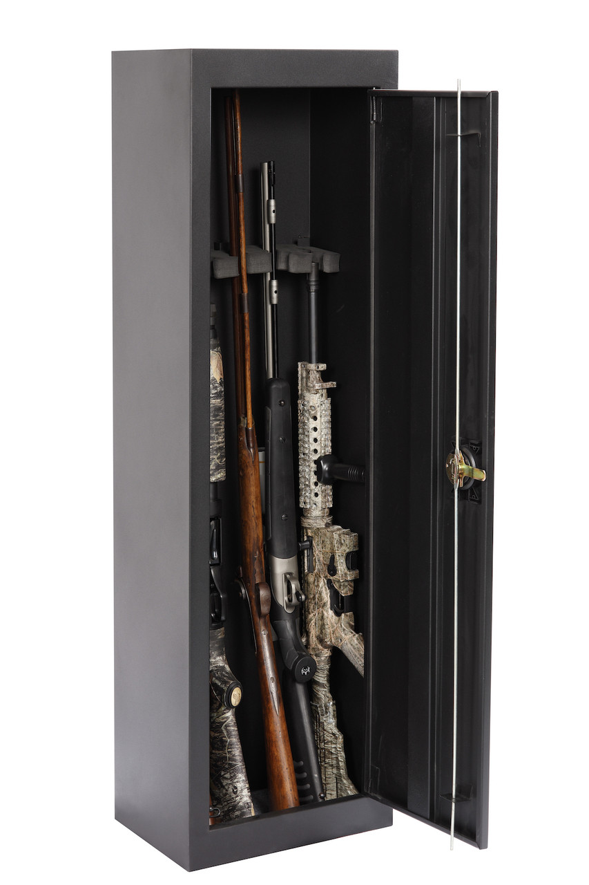 American Furniture Classics Model 901, Space Saving 5 Gun Metal Security  Cabinet - American Furniture Classics
