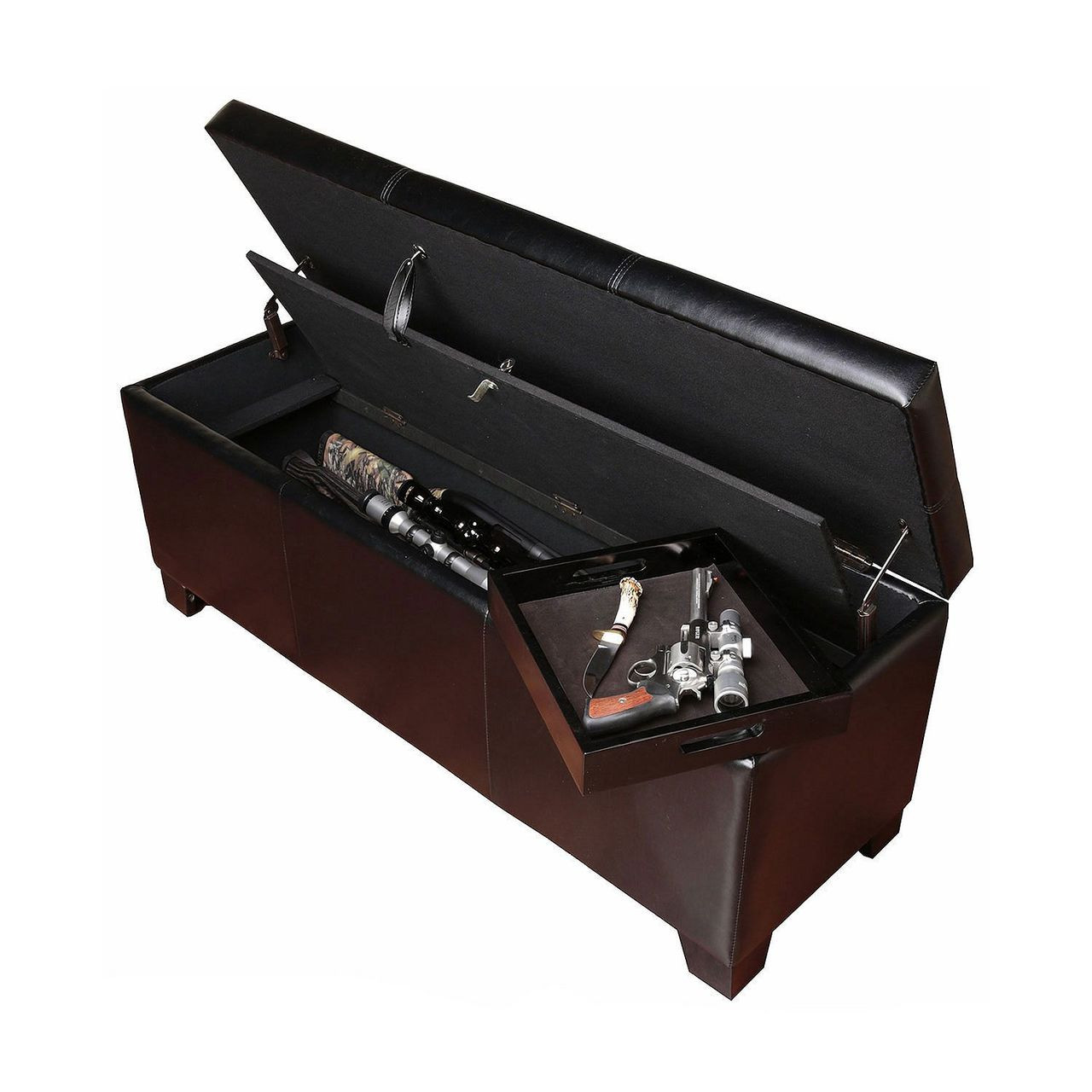 Gun safe clearance bench seat