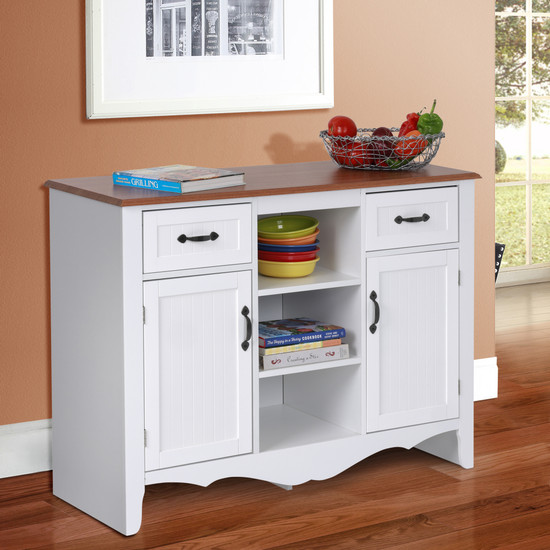 OS Home and Office Model 25305 Countryside Buffet with 2 Drawers and 2 Doors
