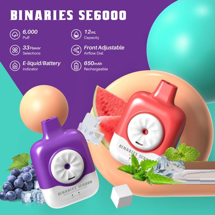 BINARIES SE6000:  A Cute-Looking Vape To Try! BINARIES SE6000:  A Cute-Looking Vape To Try!