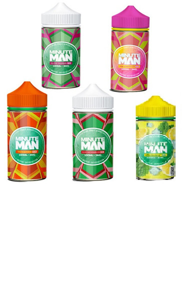 Minute Man E-Liquid 100ML with Synthetic Nicotine Vape Juice  | ValgousUSA #1 ONLINE VAPE SHOP