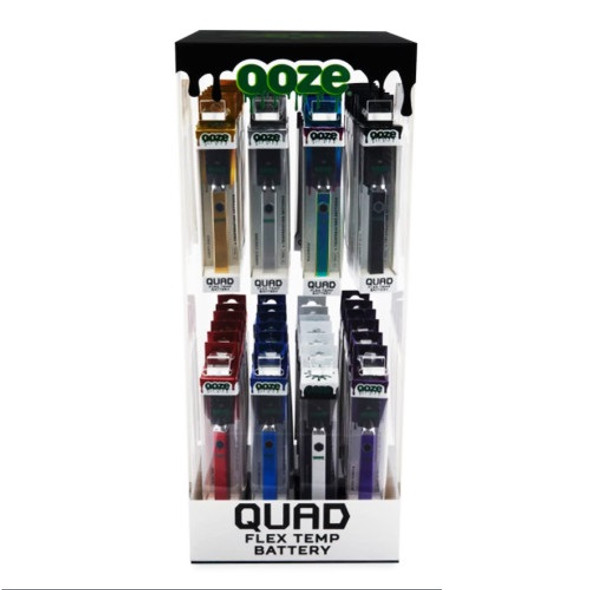 Ooze Quad Flex Temp Vape Battery With USB Charger-500mAh| ValgousUSA #1 ONLINE VAPE SHOP
