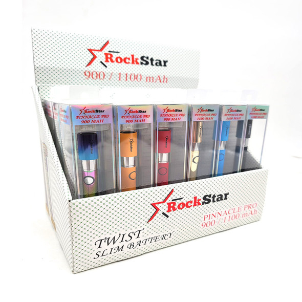 Rock Star Pinnacle Pro 900-1100mAh Twist Slim Battery Pen