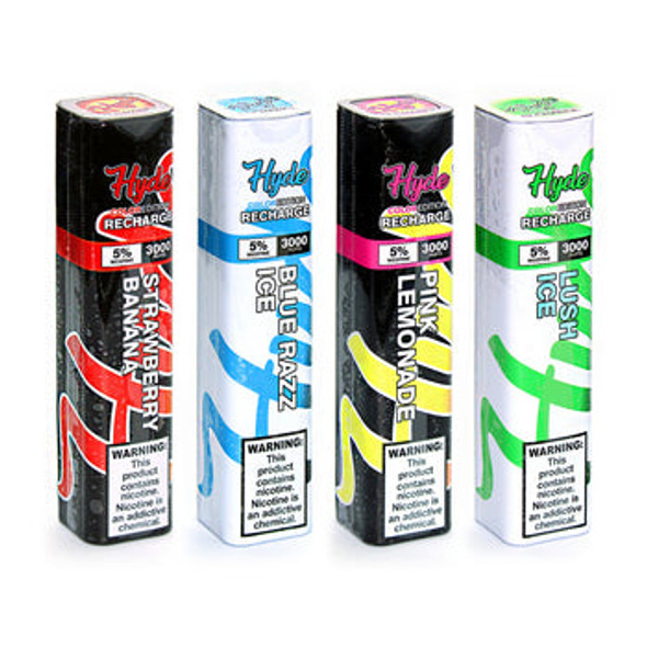 Hyde Color RECHARGE Disposable Nicotine Vape Juice | ValgousUSA #1 ONLINE VAPE SHOP