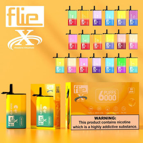 Flie Clip Nic Rechargeable Disposable 6000 Puffs -14ml (5%) | ValgousUSA #1 ONLINE VAPE SHOP