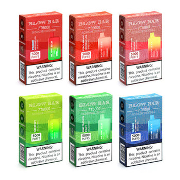 Blow Bar T Disposable Nicotine juice Vape - 5000 puffs | ValgousUSA #1 ONLINE VAPE SHOP