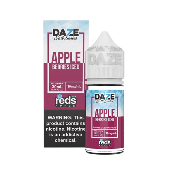 Reds Apple Salt Iced Tobacco Free Nicotine Salt E-Liquid by 7 Daze | ValgousUSA #1 ONLINE VAPE SHOP