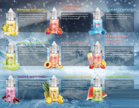 The Finest Salt Nic Series Menthol Edition Nicotine Salt E-Liquid 30ML | ValgousUSA #1 ONLINE VAPE SHOP