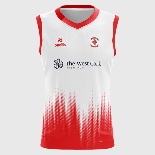 St. Pats White/Red Vest (Women's)
