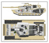 RYE5007 1/35 Ryefield Model M1A1/A2 Abrams W/interior MMD Squadron