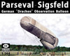 PIG144003 1/144 Pig Models Parseval - Sigsfeld German Drachen Observation Balloon Plastic Model Kit - PREORDER MMD Squadron