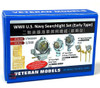 VTW20007 1/200 Veteran Models WWII US Navy Searchlight Set Early Type MMD Squadron