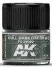AK-RC230 AK Interactive Real Colors Dull Dark Green FS34092 Acrylic Lacquer Paint 10ml Bottle  MMD Squadron