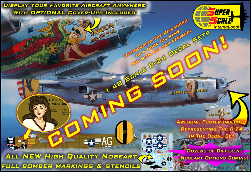 1/48 B-24 Decals Coming Soon!