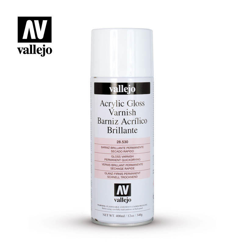 Vallejo Acrylic Gloss Varnish 400ml Spray MMD Military Model