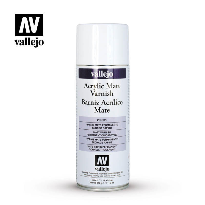 Vallejo Acrylic Matt Varnish 400ml Spray MMD Military Model