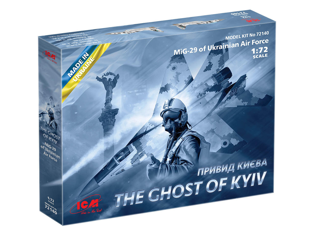 1/72 ICM The Ghost of Kyiv MIG29 Ukrainian Air Force Plastic Model