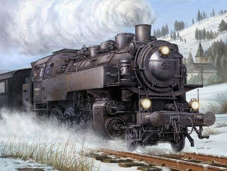 TRUMPETER 1/35 BR86型蒸気機関車 1/35 Trumpeter WWII German BR86 Armored Steam Locomotive