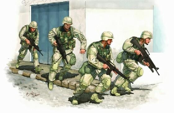 1/35 Trumpeter US Army in Iraq 2005 Figure Set (4) - Squadron.com