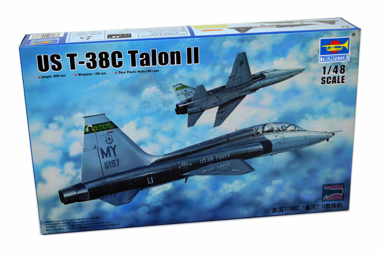 1/48 Trumpeter USAF T38C Talon II Jet Trainer Plastic Model Kit