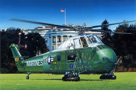 1/48 Trumpeter VH34D Marine One Helicopter (Formerly Gallery
