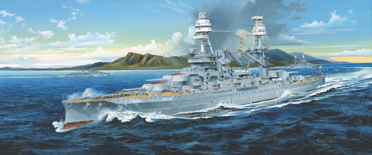 USS   Arizona  BBー39   1941    。1/200 1/200 Trumpeter USS Arizona BB39 Battleship 1941 - Squadron.com