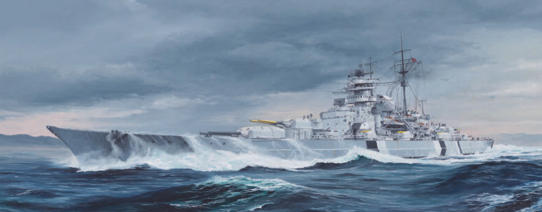 Bismarck級戦艦1番艦　Bismarck drei sp 1/350 Trumpeter German Bismarck Battleship - Squadron.com