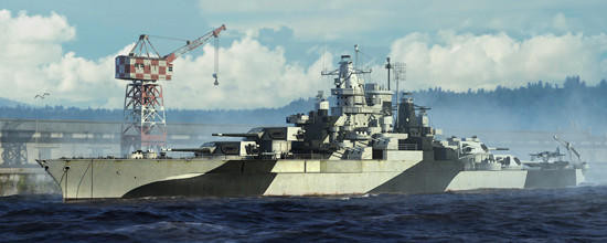 1/700 Trumpeter USS Tennessee BB43 Battleship 1944 - Squadron.com