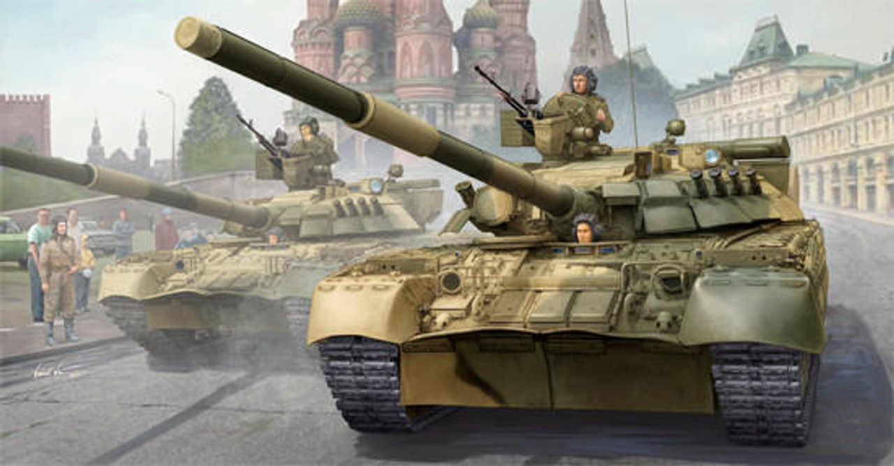 trumpeter Russian T-80BV MBT 1/35 キット Trumpeter 1/35 T80 BV build review - YouTube