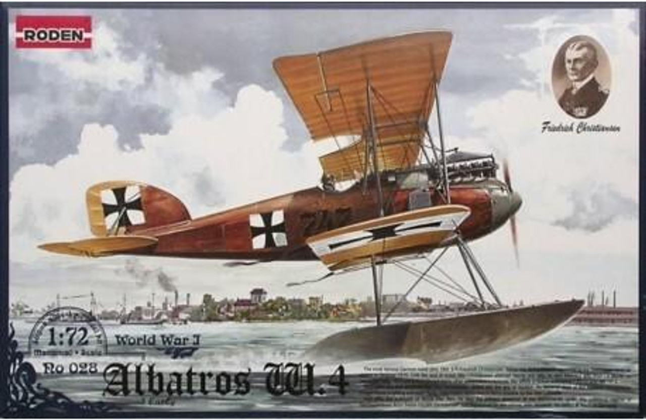 ROD028 1/72 Roden Albatros W IV Early German Fighter Floatplane MMD Squadron