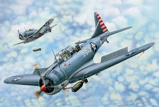 超巨大　1/18　SBDドーントレス 1/18 i Love Kit SBD3/4 Dauntless Dive Bomber - Squadron.com