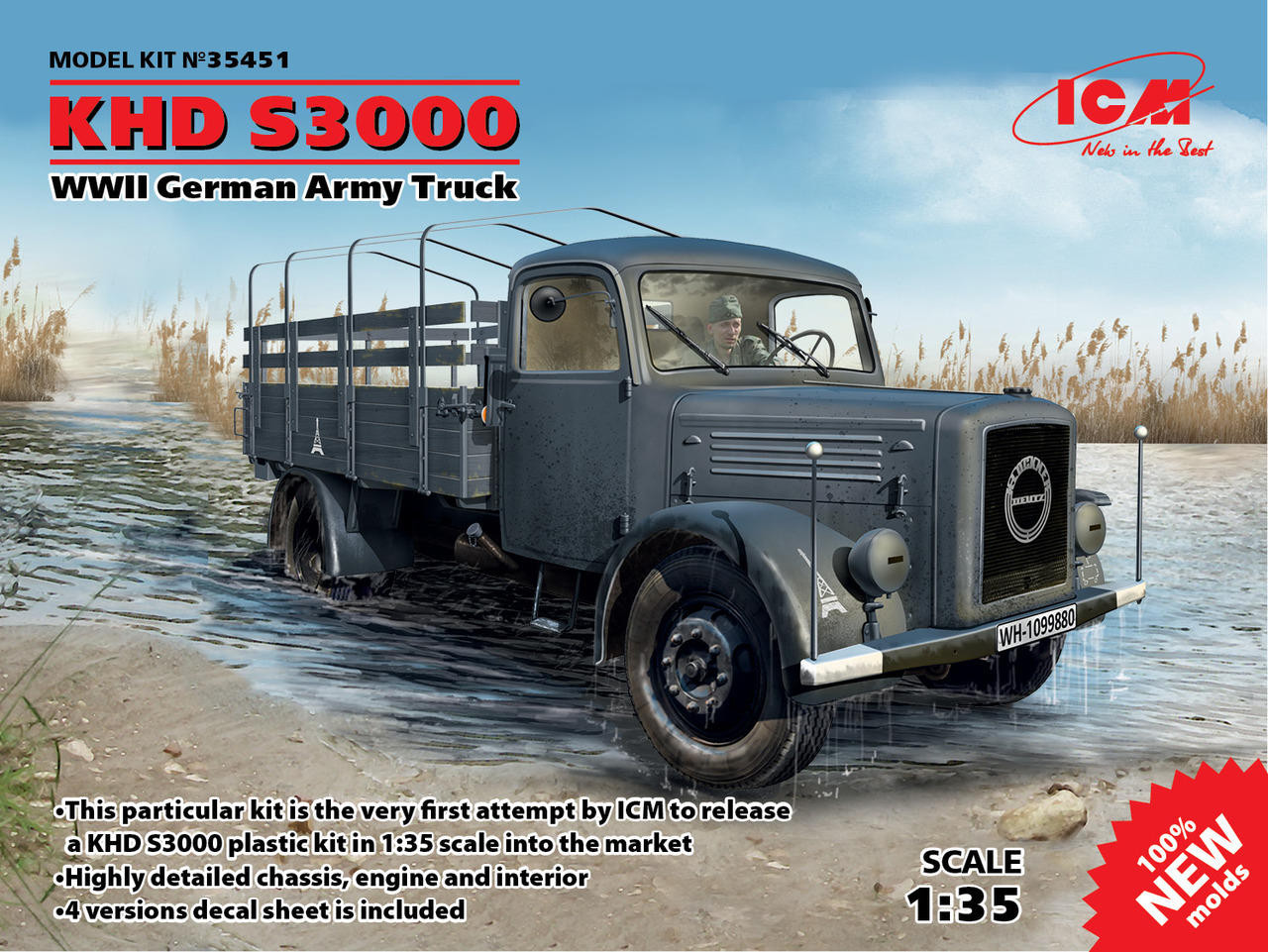 ICM35451 1/35 ICM KHD S3000, WWII German Army Truck MMD Squadron