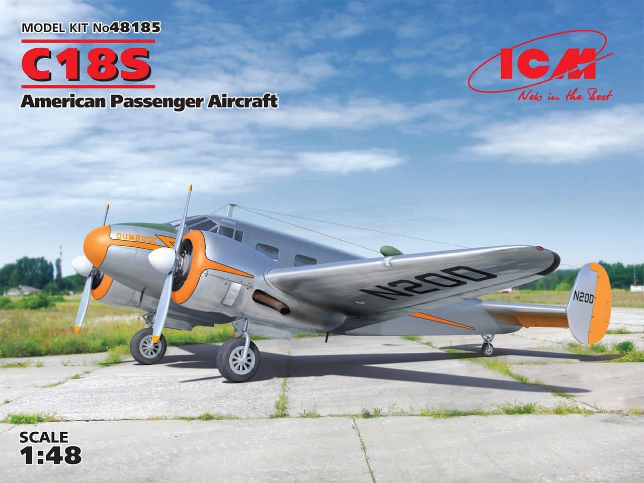 Aircraft14機、Passenger1機 1/48 ICM C18S, American Passenger Aircraft - Squadron.com
