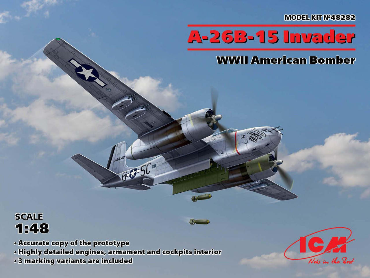1/48 ICM A-26B-15 Invader, WWII American Bomber - Squadron.com