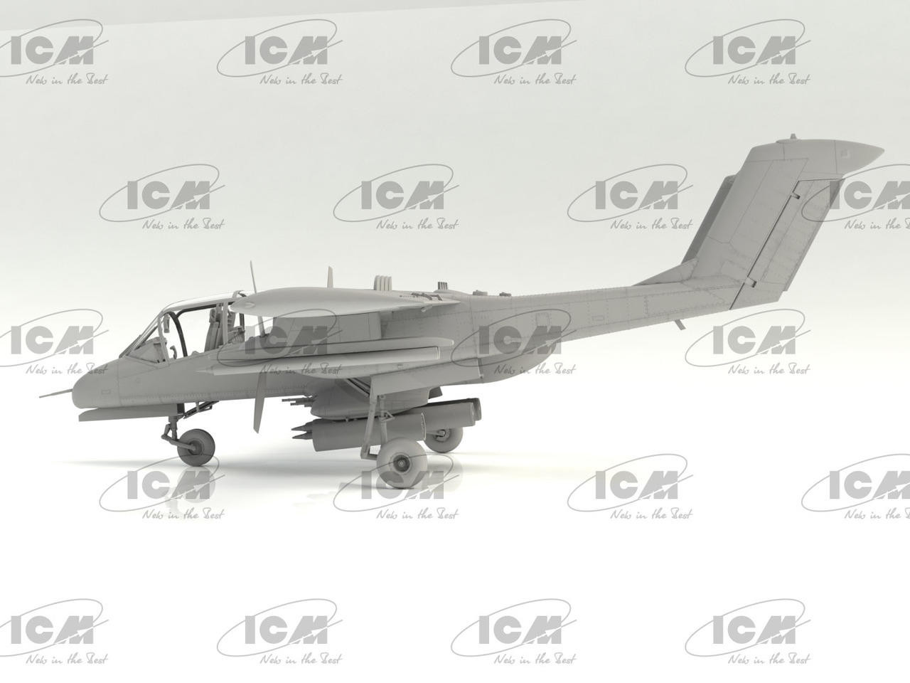 1/48 ICM OV-10A Bronco US Attack Aircraft Plastic Model Kit