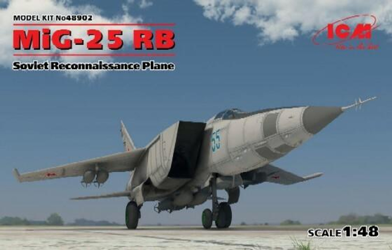 ICM 1/48 ミグ MiG-25 RB 1/48 ICM MiG-25 RB, Soviet Reconnaissance Plane - Squadron.com