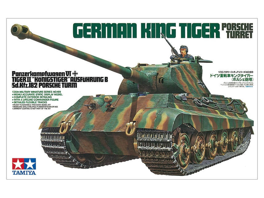 1/35 Tamiya King Tiger Porsche Turret Plastic Model Kit - Squadron.com