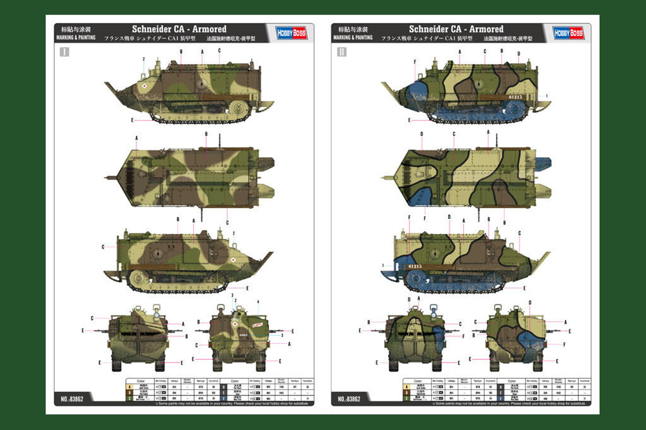 1/35 Hobby Boss Schneider CA - Armored