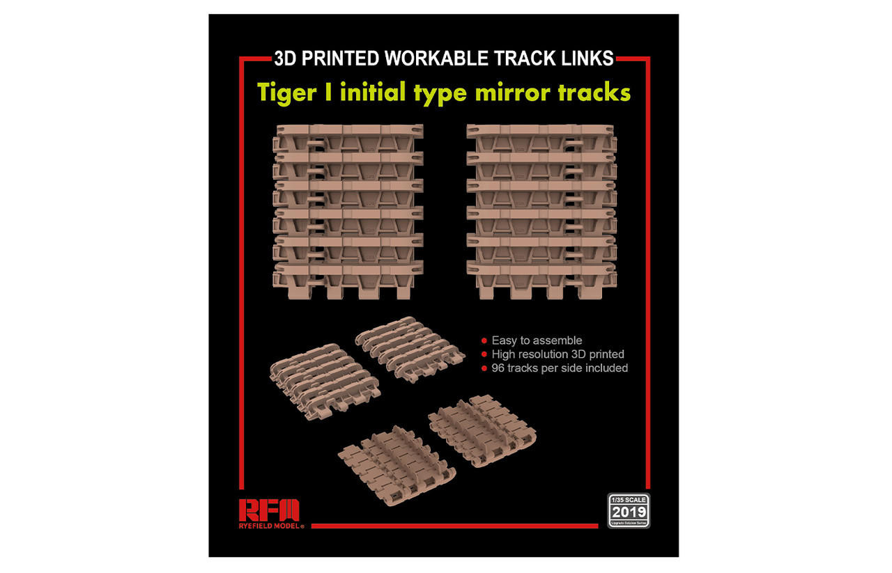 RYE2019 1/35 Ryefield Workable Track Links for Tiger 1 Initial MMD Squadron