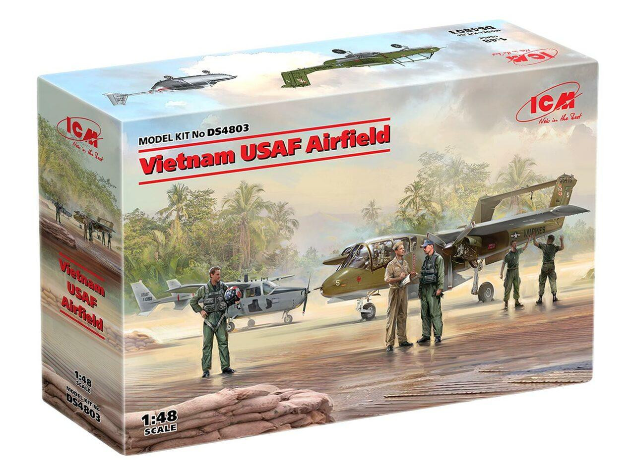航空機・ヘリコプター ICM Vietnam USAF Airfield 1:48 1/48 ICM US Helicopter Pilots (Vietnam War) - Squadron.com