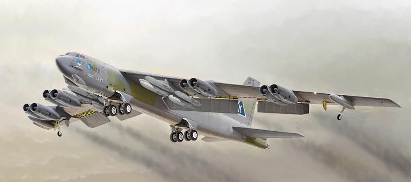 1/72 Italeri B52G Stratofortress USAF Bomber 25th Anniversary Gulf