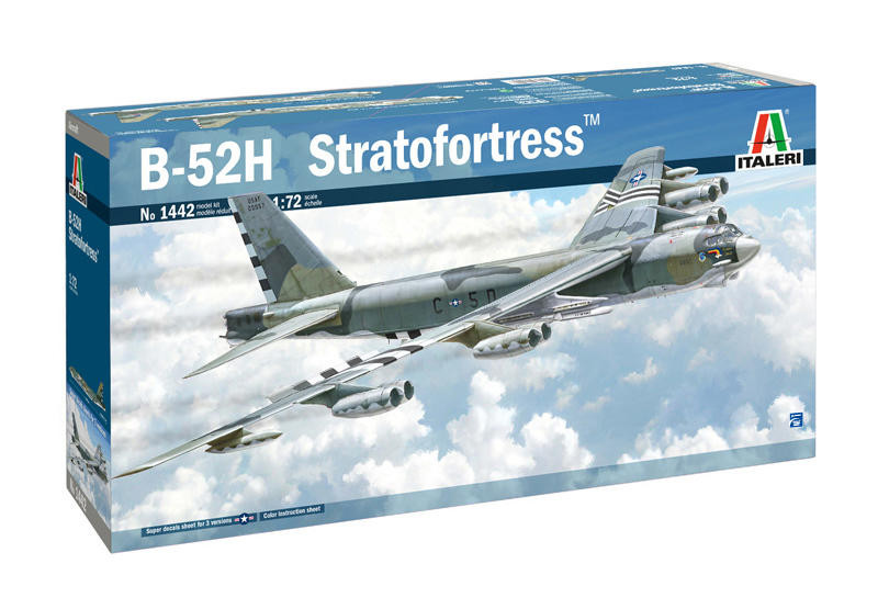 1/72 Italeri B-52H Stratofortress Bomber Plastic Model Kit