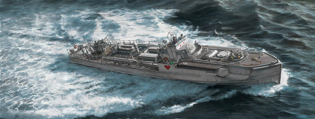 1/35 WWII German Schnellboot S38 Torpedo Boat w/4.0cm Flak