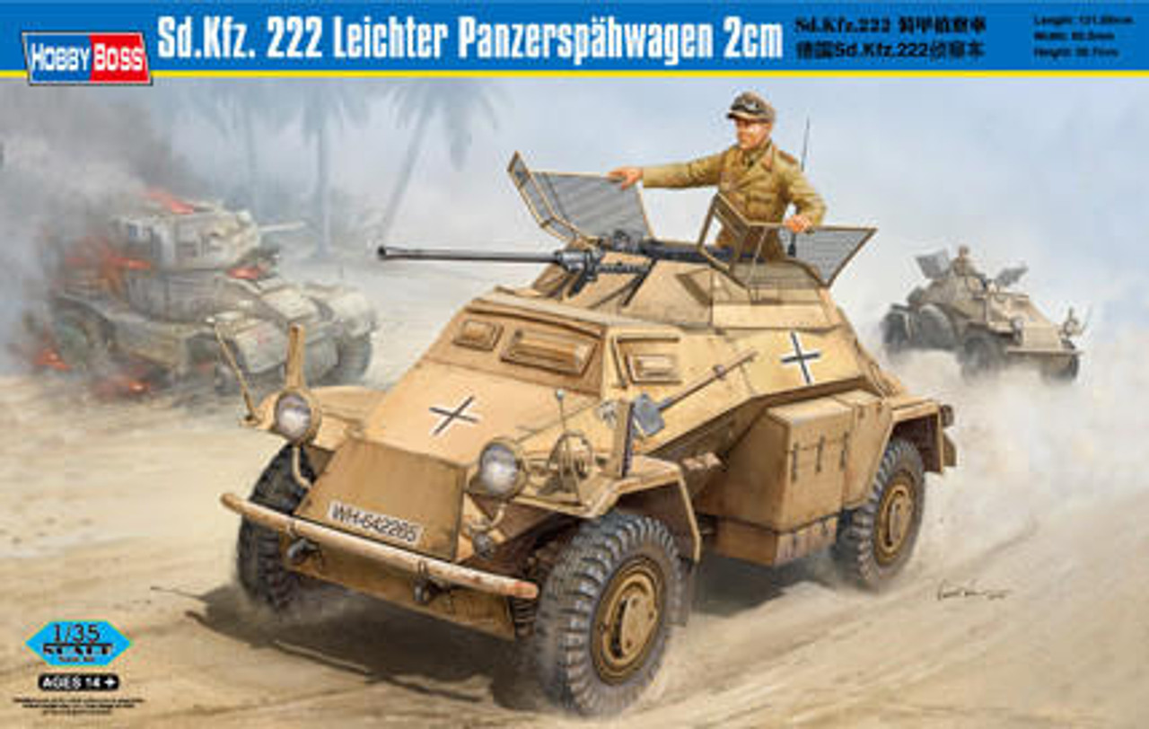 1/35 Hobby Boss SdKfz 222 Leichter Panzerspahwagen 2cm - Squadron.com