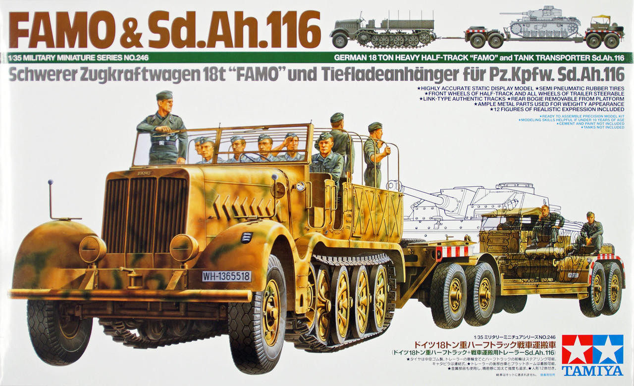 TAM35246 1/35 German 18-Ton Halftrack FAMO & SdAh116 Transporter  MMD Squadron