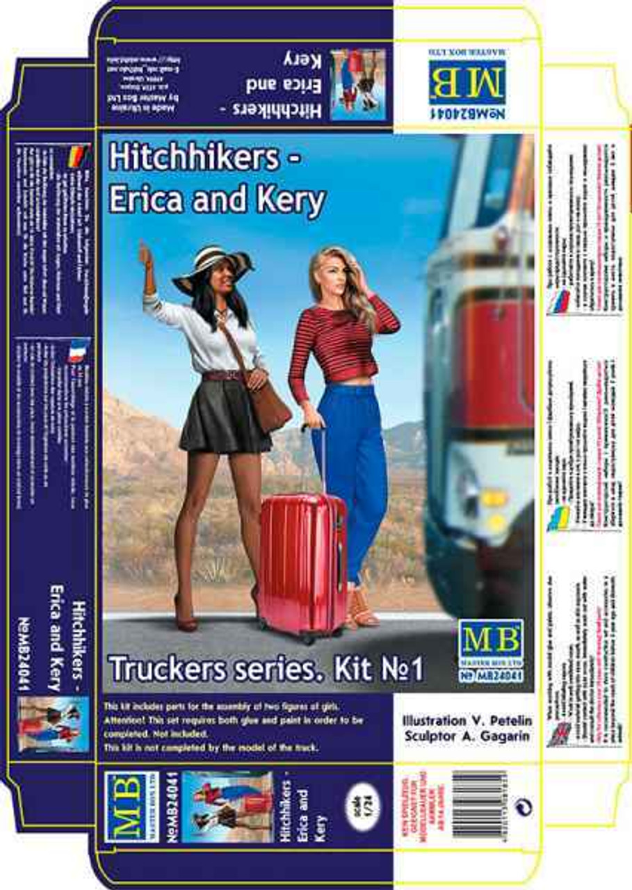 MBL24041 1/24 Master Box Erica and Kery Hitchhikers w/Suitcase 24041 MMD Squadron