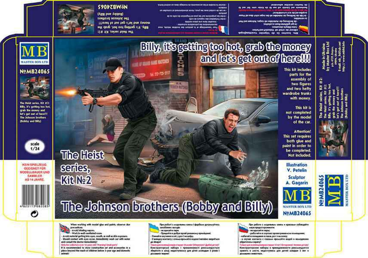MBL24065 1/24 Master Box The Heist Johnson Brothers w/Money in Shootout 24065 MMD Squadron