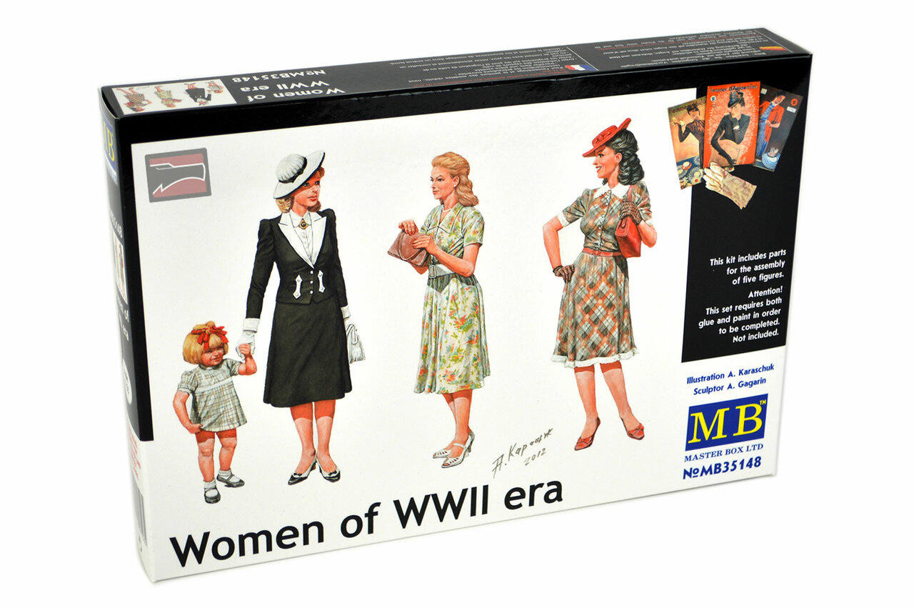 1/35 Master Box WWII Civilian Women Kit (x5) - Squadron.com