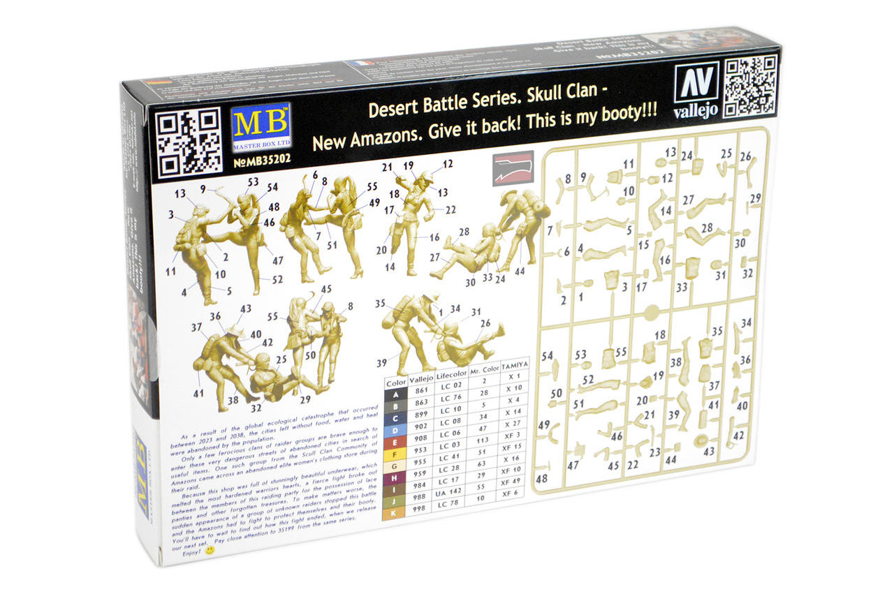 1/35 Master Box Desert Battle Skull Clan New Amazons Women